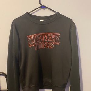 black stranger things crewneck